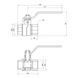 Кран шаровой 3/4" ВВ DN20 латунный (ручка) Forte SF600