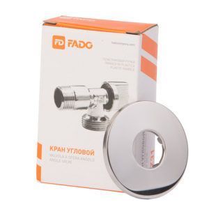 Кран шаровой угловой приборный хром Арко 1/2" Fado KZ31