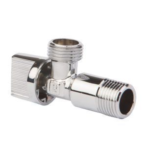 Кран шаровой угловой приборный хром Арко 1/2" Fado KZ31