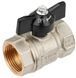 Кран шаровой 1" ВВ DN25 латунный (бабочка) General Fittings 7S00M1