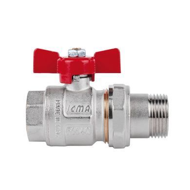 Кран прямой с американкой 3/4" DN20 (бабочка) Icma 347