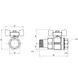 Кран прямой с американкой 3/4" DN20 (бабочка) Icma 347