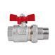 Кран прямой с американкой 3/4" DN20 (бабочка) Icma 347
