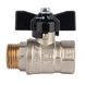 Кран шаровой 1/2" ВН DN15 латунный (бабочка) General Fittings 7S00M2