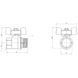 Кран шаровой 1" ВН DN25 усиленный (бабочка) SD607N