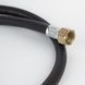 Шланг для газу гумовий чорний 400 см 1/2" гайка-гайка