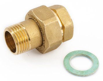 Згін-американка прямий латунний різьба 1/2" General Fittings