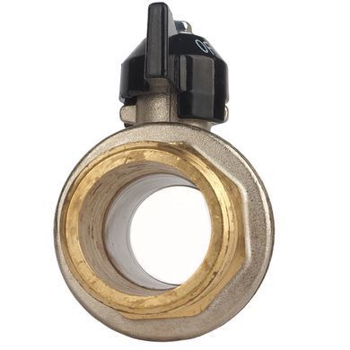 Кран шаровой 1" ВН DN25 латунный (бабочка) General Fittings 7S00M2