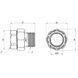 Сгон-американка прямой латунный резьба 1/2" Icma 818