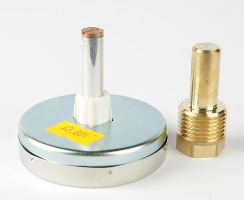 Термометр 0-120&deg;C &Oslash;63 (L=40) 1/2" Afriso биметаллический с гильзой