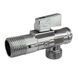 Кран шаровой угловой с фильтром приборный хром 1/2"x3/4" Fado KZ42