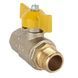 Кран для газа 1/2" ВН DN15 латунный (бабочка) Itap 069