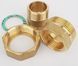 Згін-американка прямий латунний різьба 1" General Fittings