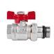 Кран прямой с американкой 1/2" (бабочка) антитека Icma 348