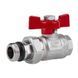 Кран прямой с американкой 1/2" (бабочка) антитека Icma 348