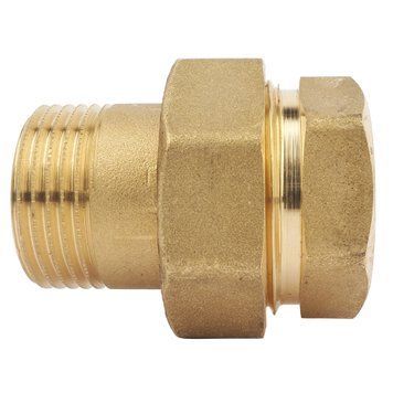 Згін-американка прямий латунний різьба 1 1/2" General Fittings