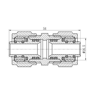 Муфта обтискна 16x16 SF170