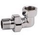 Згін-американка кутовий латунний 1/2" SF193 хром
