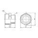 Ніпель перехідний латунний 1 1/4"x1" SF359