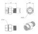 Сгон-американка прямой латунный 1/2" Fado SN01B