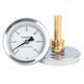 Термометр 0-120&deg;C &Oslash;63 (L=50) 1/2" SD17450 біметалевий з гільзою