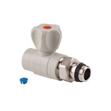 Кран шаровой полипропиленовый прямой 20x1/2" Thermo Alliance