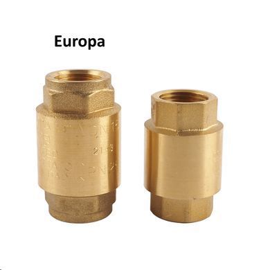 Обратный клапан 1" (DN25) Itap Europa, для воды, латунный шток