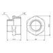 Ніпель перехідний латунний 1 1/2"x1" SF359