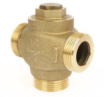 Трехходовой клапан для твердотопливного котла 60&deg;С 1 1/4" Herz Teplomix