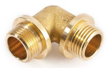 Кут латунний зі стопором різьба 1/2" зовн General Fittings