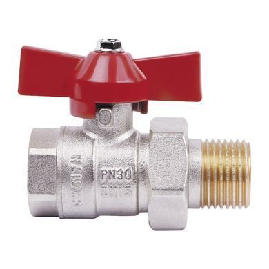 Кран кульовий з американкою прямий ВЗ 1/2" DN15 SD221