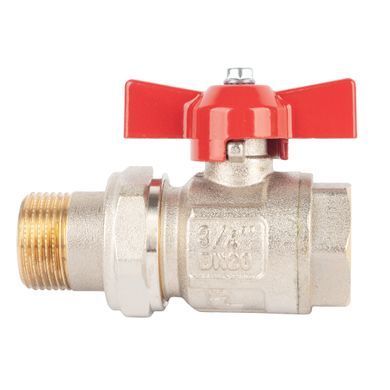 Кран прямой с американкой 3/4" DN20 (бабочка) Itap 098