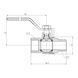 Кран газовый 1/2" ВН DN15 латунный (ручка) Forte SF605G