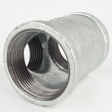 Трійник чавунний 1 1/2" x 1" x 1 1/2" перехідний (оцинкований)