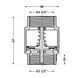 Зворотний клапан 1 1/2" (DN40) TAS240 для води, латунний шток