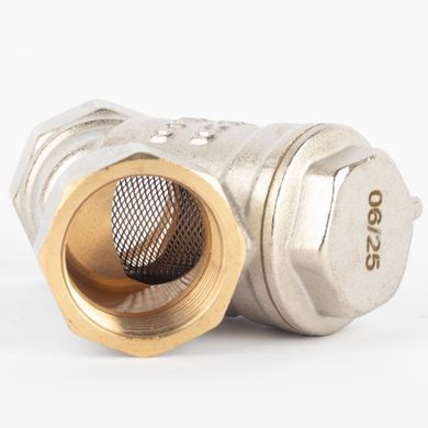 Фільтр грубої очистки 3/4" (DN20) латунь нікельована Thermo Alliance для води