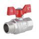 Кран шаровой 3/4" ВН DN20 латунный (бабочка) Forte SF607
