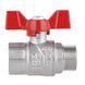 Кран шаровой 3/4" ВН DN20 латунный (бабочка) Forte SF607