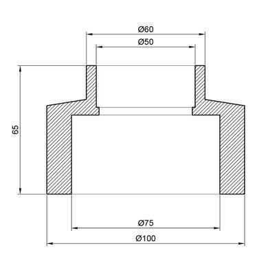 Муфта переходная полипропиленовая PPR 75x50 Thermo Alliance