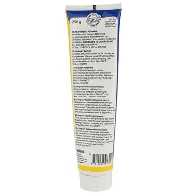 Паста сантехнічна 250 г Unipak (тюбик) для паклі