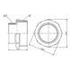 Ніпель перехідний латунний 2"x1 1/2" SF359