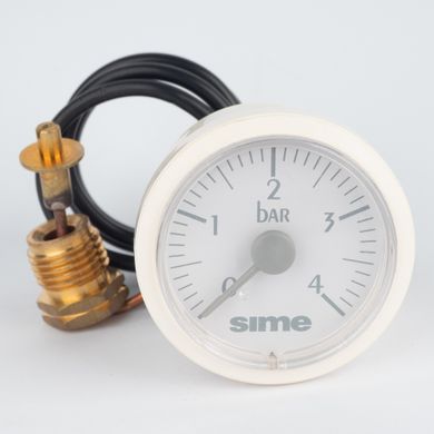 Манометр 0-4 бар &Oslash;37 (виносний капіляр 0.6м) 1/4" Sime круглий