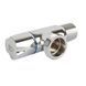 Кран вентильний кутовий приладовий хром 1/2"x3/4" SF342