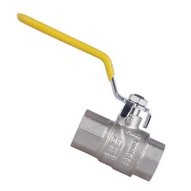 Кран газовый 1/2" ВВ DN15 латунный (ручка) SF600G