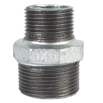 Ніпель чавунний 1 1/4" x 1" (32x25) перехідний оцинкований