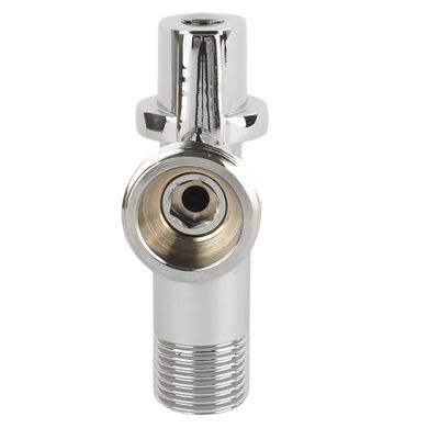 Кран шаровой угловой приборный хром Арко 1/2"x3/4" SF340
