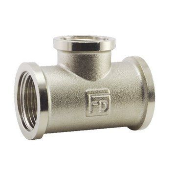 Трійник перехідний латунний різьба внутрішня 1"x1/2" Fado T05