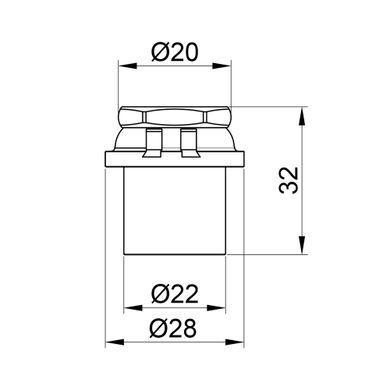 Пресс-заглушка 20х2 Icma 417