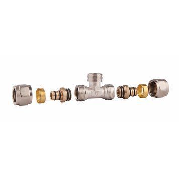 Трійник обтискний 16x1/2" зовнішня SF178