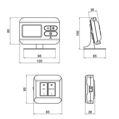 Беспроводной комнатный термостат KG Elektronik C3 RF